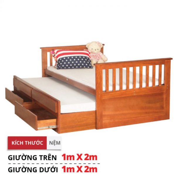 GIƯỜNG ĐƠN TRẺ EM CÓ GIƯỜNG PHỤ