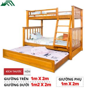 giường tầng trẻ em có giường phụ