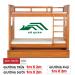 giường tầng trẻ em có giường phụ 1